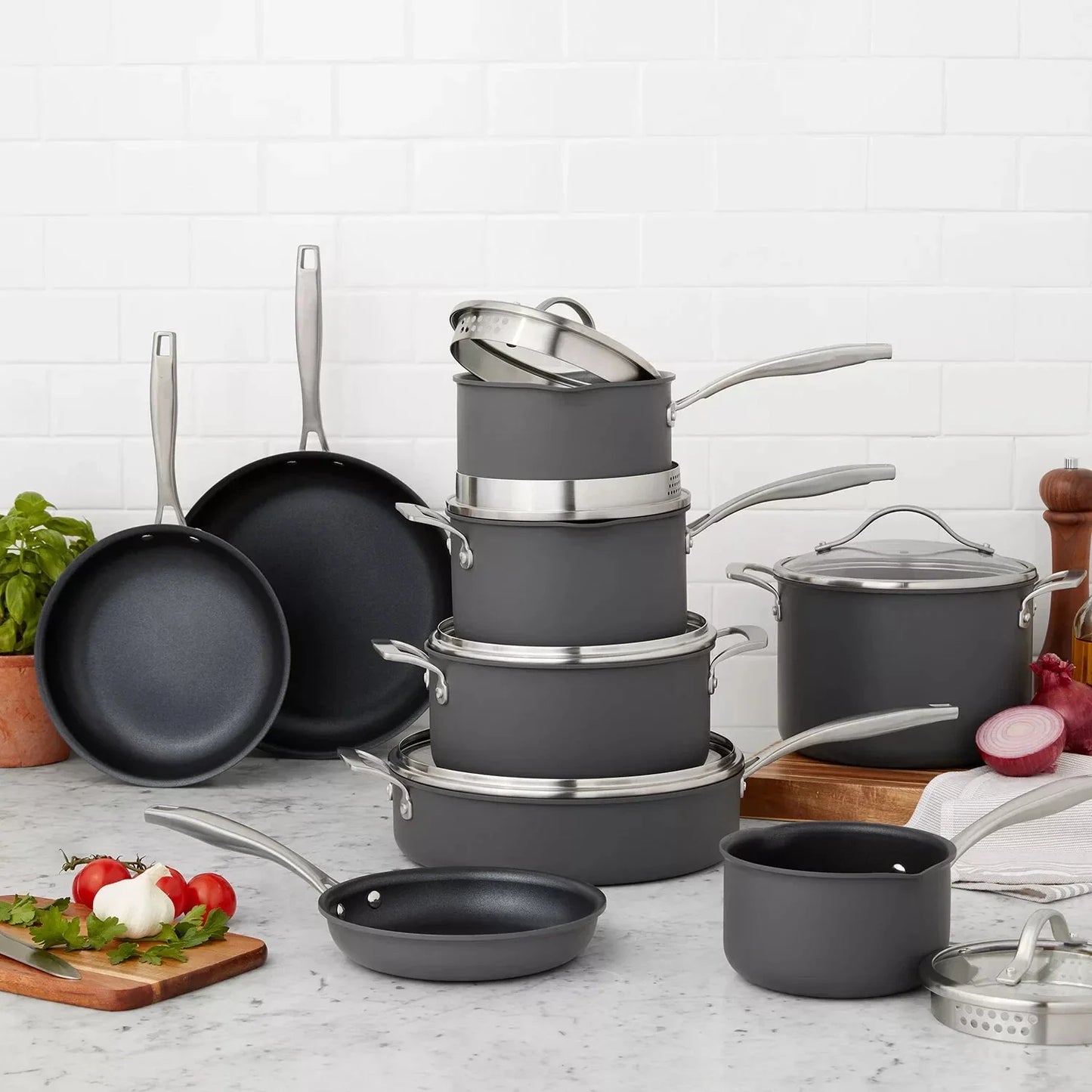 Member's Mark 15-Piece Hard Anodized Aluminum Cookware Set