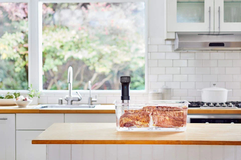 Sous Vide Precision Cooker Pro, 1200 Watts, Black and Silver