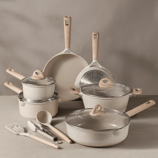 Carote A08285 Eco Modern Collection 13-Piece Nonstick Die Cast Aluminum Cookware